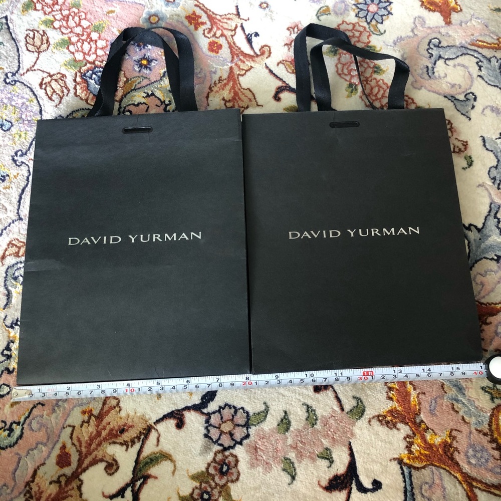 Authentic David Yurman shopping bags